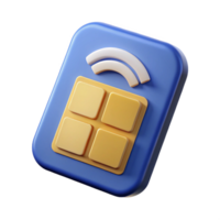 magnificent artistic SIM card, mobile network access authentic png