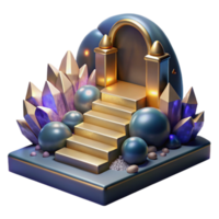 extraordinary modern Stone Steps Leading to Unknown Path Transparent Element high quality png