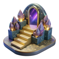 vibrant modern Stone Steps Leading to Unknown Path Transparent Element high quality png