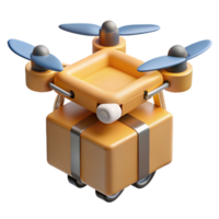 impressive creative Delivery drone, logistics technology authentic png
