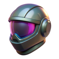 elegant rustic Cyberpunk motorcycle helmet with glowing visor high resolution png