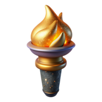 extraordinary vintage Torch Flame with Realistic Lighting Isolated high quality png