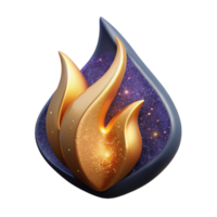 extraordinary modern Torch Flame with Wind Effect Isolated detailed png