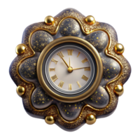 impressive abstract Vintage Clock Face Front View Transparent detailed png
