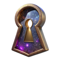 serene traditional Vintage Keyhole Front View Transparent Background high resolution png