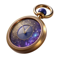 impressive abstract Vintage Pocket Watch Open Case Transparent Background authentic png