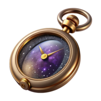 wonderful modern Vintage Pocket Watch Open Case Transparent Background original png