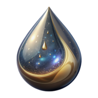 vibrant rustic Water Drop Cutout with Transparent Reflection high quality png