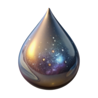 dramatic abstract Water Droplet Macro Shot Side View Transparent Background authentic png