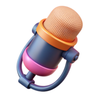 beautiful abstract Microphone with pop filter 4K png