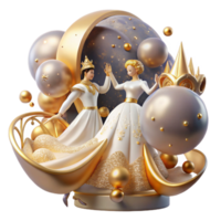 dramatic artistic Whimsical Waltz Isolated with Soft Focus professional png