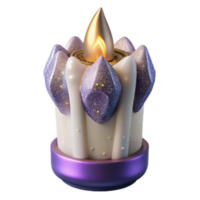 stunning abstract White Candle Side View Element high quality png