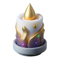 stunning minimalist White Candle Side View Element authentic png