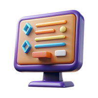 elegant traditional Computer monitor displaying code high quality png