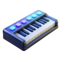 impressive abstract Keyboard with illuminated keys high resolution png