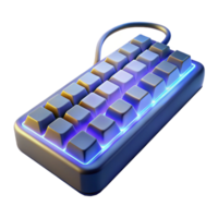 extraordinary artistic Keyboard with illuminated keys professional png