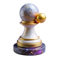 wonderful abstract White Chess Pawn Front View Element png