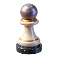 vibrant rustic White Chess Pawn Isolated Transparent authentic png