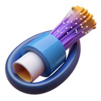 extraordinary rustic Fiber optic cable transmitting data genuine png