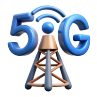 dramatic rustic 5G network tower transmitting signal premium png