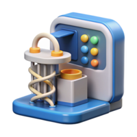 extraordinary classic DNA sequencing machine analyzing genetic code authentic png