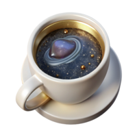 elegant rustic White Coffee Cup Top View with Steam Transparent png