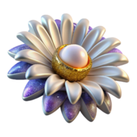 magnificent traditional White Daisy Front View Isolated Transparent Background exclusive png