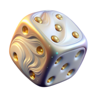 extraordinary abstract White Dice Isolated Transparent Background authentic png