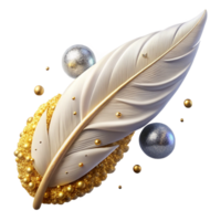 serene rustic White Feather Falling Downward Cutout high quality png