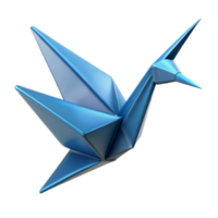 wonderful contemporary A single, unfolding origami crane mid-flight, authentic png