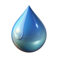 elegant rustic A single, falling tear with a refractive surface, premium png
