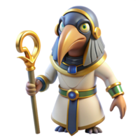 magnificent artistic Thoth, Egyptian god of writing and knowledge, with an ibis head high resolution png