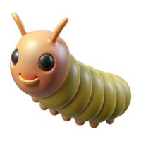 dramatic vintage Close-up of a caterpillar authentic png