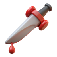 serene classic A single, dripping dagger, stained with blood genuine png