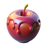 wonderful rustic A single, poisoned apple, glistening with a deadly sheen professional png