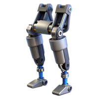 dramatic traditional Advanced robotic exoskeleton leg with hydraulic actuators and sensors genuine png