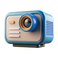 elegant minimalist Projector displaying a presentation 4K png