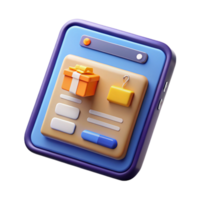 magnificent modern Tablet showing an e-commerce website exclusive png