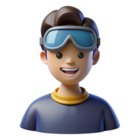 stunning modern Metaverse avatar with customizable features detailed png