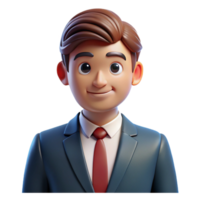 serene classic Serious businessman in suit and tie, premium png