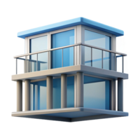 vibrant modern Modern apartment balcony railing design, authentic png