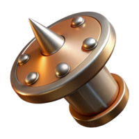 stunning minimalist Steampunk rivet with a large, flat head and a textured finish high resolution png