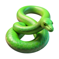 elegant rustic A slithering green tree python detailed png