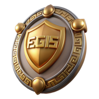 magnificent rustic Aegis, shield of Zeus and Athena, exclusive png