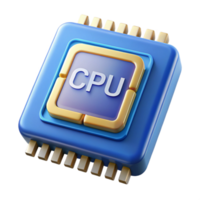 impressive contemporary CPU, central processing unit high resolution png