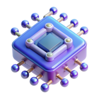 beautiful vintage Quantum computer processor professional png