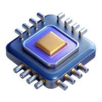 stunning rustic Quantum computer processor high resolution png