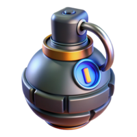 wonderful artistic Futuristic grenade with digital countdown timer high resolution png
