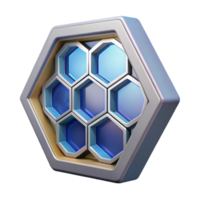 serene traditional Spaceship window with hexagonal panels high quality png