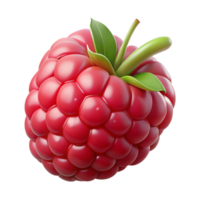 stunning modern Single raspberry ripe and red 4K png